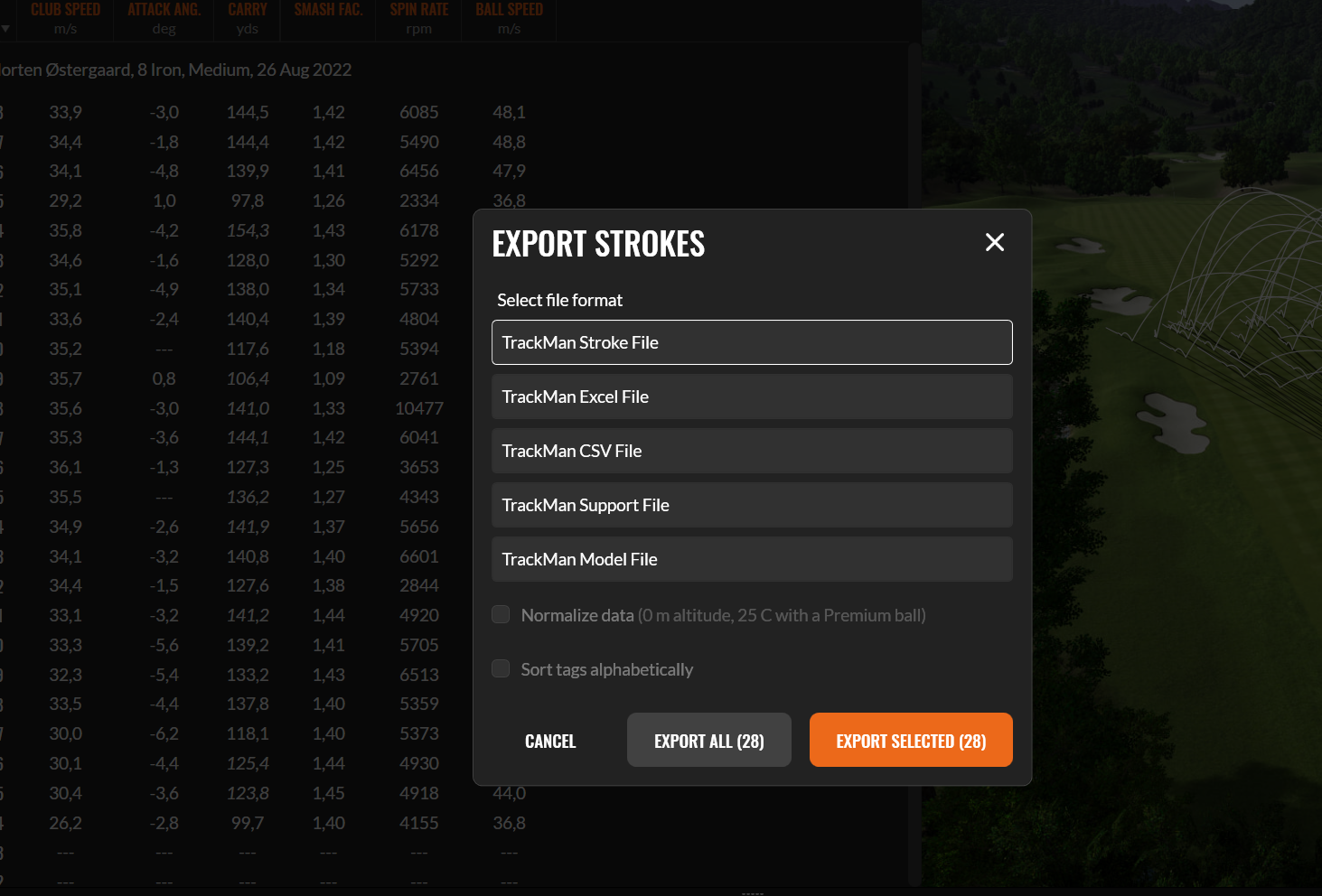 How To Export A CSV File From TPS Golf